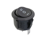 PREKIDAC 1-0-2 OKRUGLI MINI UGRADNI  21MM  CRNI III KONTAKTA PREKID-12A03